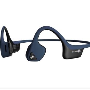 AfterShokz Air Bone Conduction Wireless Bluetooth Headphones, Midnight Blue.